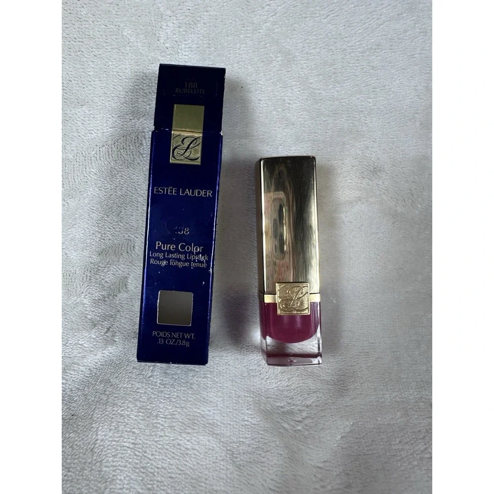Estée Lauder Pure Color Long Lasting Lipstick # 188 Rubellite New In Box